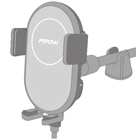 MPOW Auto-Lock Wireless Car Charger Mount - auto lock