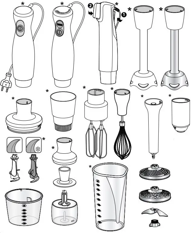 Tefal HB46E8 Eco Respect Hand Blender Instruction Manual - accessory