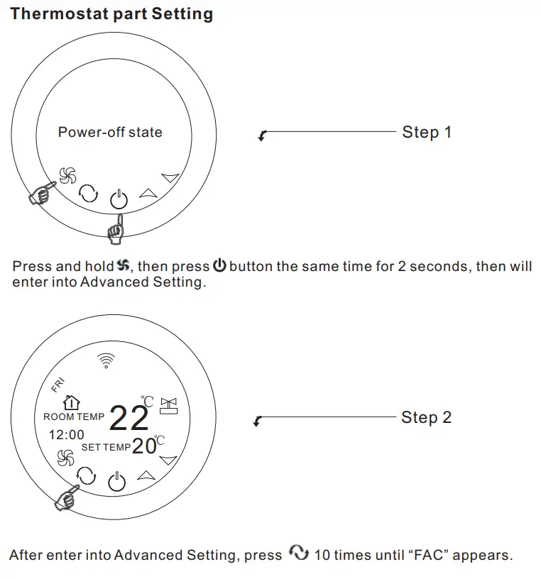 BEOK TGR87 Round WiFi Fan Coil Thermostat Instruction Manual - Connection Thermostat with Phone