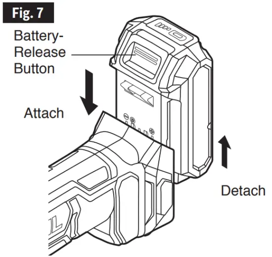 To Attach/Detach Battery Pack