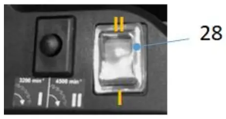 Setting saw blade speed