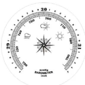 ambient weather WS-YG315 Cherry-Finish-Brass Dial-Traditional-Weather-Station -FIG 2