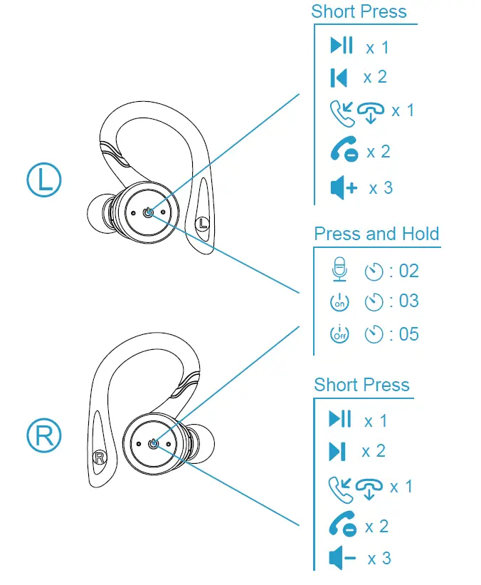 Sport-in-Ear-TWS-Headphone-APEKX-True-Wireless-Bluetooth-5.1-Sports-Earphone 8