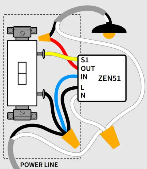 ZOOZ ZEN51 Dry Contact Relay - INSTALLATION