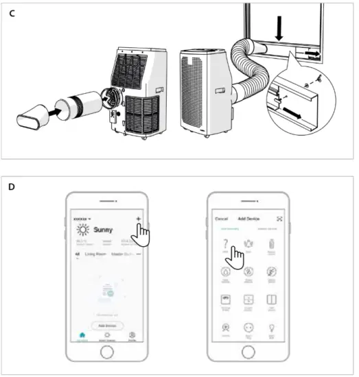 nedis WIFIACMB1WT16 WiFi Smart Air Conditioner - Fig 1