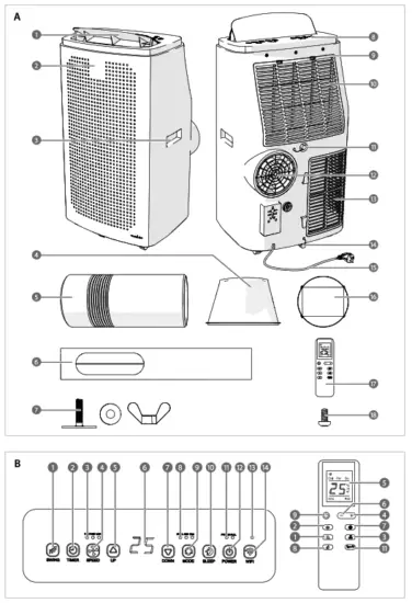 nedis WIFIACMB1WT16 WiFi Smart Air Conditioner - Fig