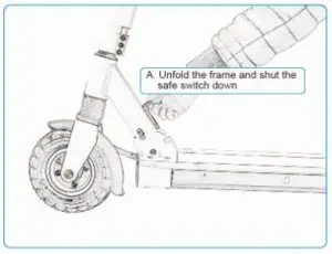 UNFOLDING E-SCOOTER - Step 2