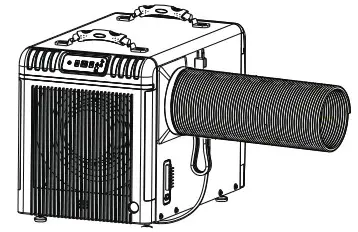 baseaire AirWerx 90 Dehumidifier - Flex Duct Installation