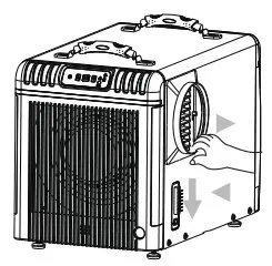 baseaire AirWerx 90 Dehumidifier - Removing Duct Adapter