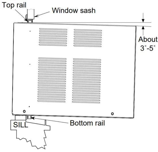 GE Appliances AHTK18BA Room Air Conditioner - Window sash