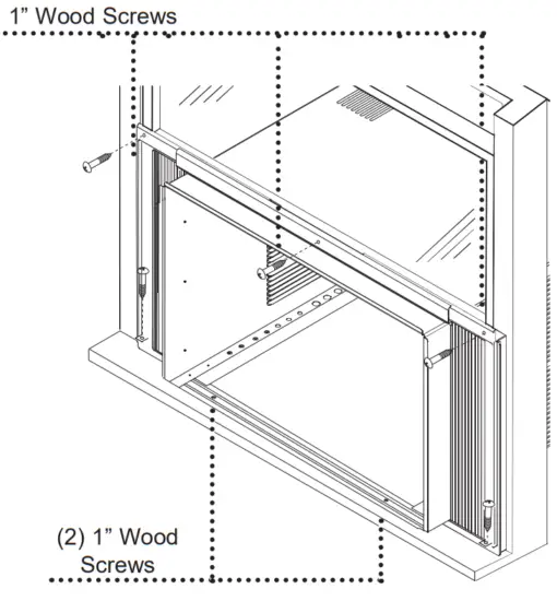 GE Appliances AHTK18BA Room Air Conditioner - Wood Screws