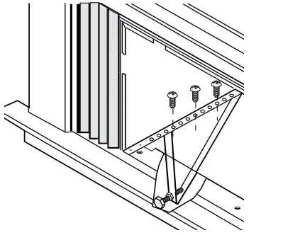 GE Appliances AHTK18BA Room Air Conditioner - triangle bracket