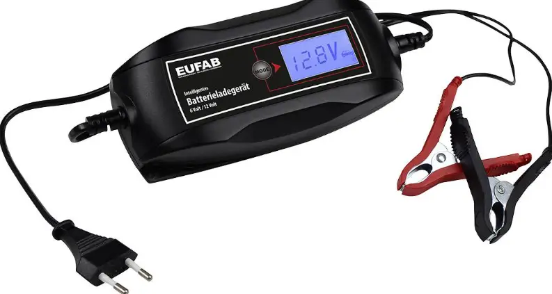 Eufab 16615 6/12 V 4 A Intelligent Battery Charger Installation Guide