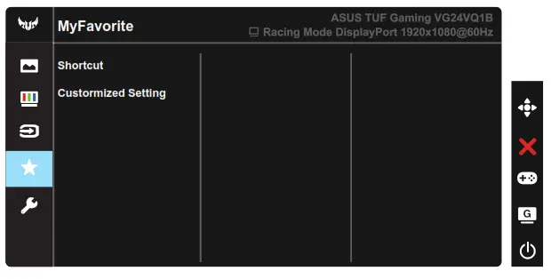 ASUS VG24V1B Series LCD Monitor - MyFavorite