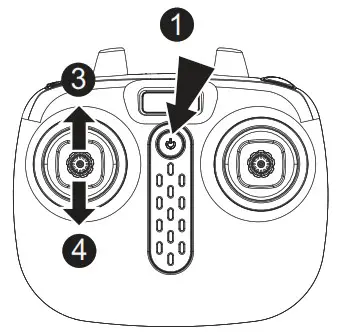 SYMA X600W Foldable Drone with 1080P HD FPV Camera - Flight preparation and turning the aircraft on off 1