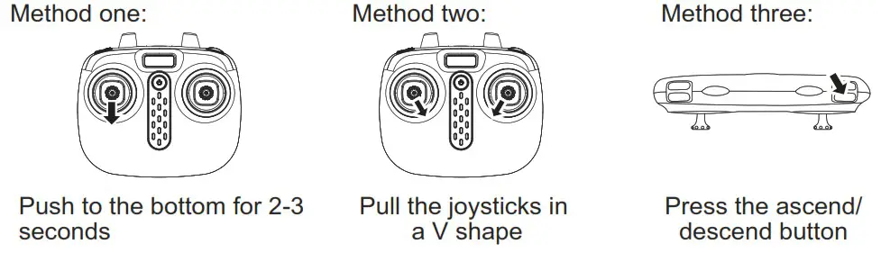 SYMA X600W Foldable Drone with 1080P HD FPV Camera - Flight preparation and turning the aircraft on off 4