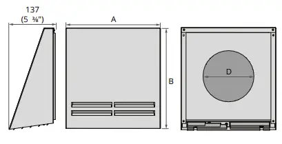 BLAUBERG-АН-8-OUTER-VENTILATION-HOOD-FROST-PROTECTION-FIG-1