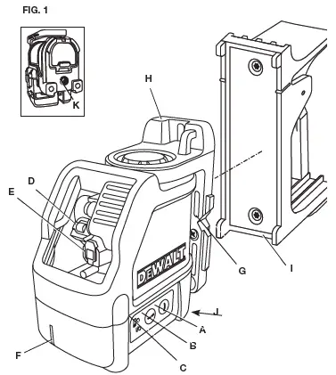 DEWALT DW088-XE Crossline Laser fig 1