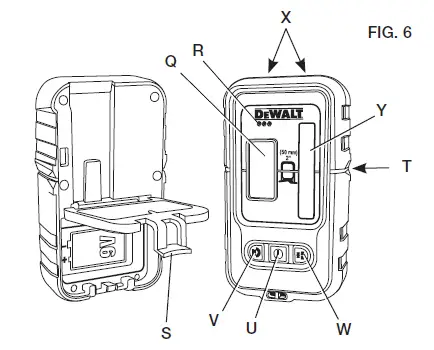 DEWALT DW088-XE Crossline Laser fig 6