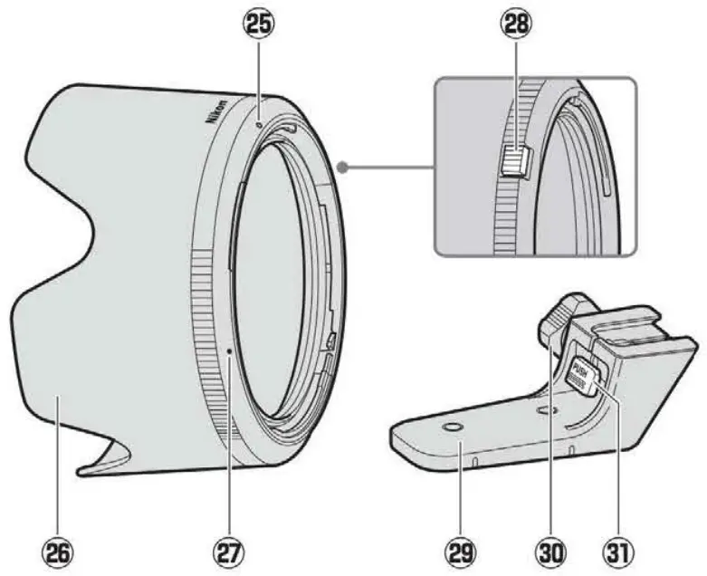 Parts of the Lens