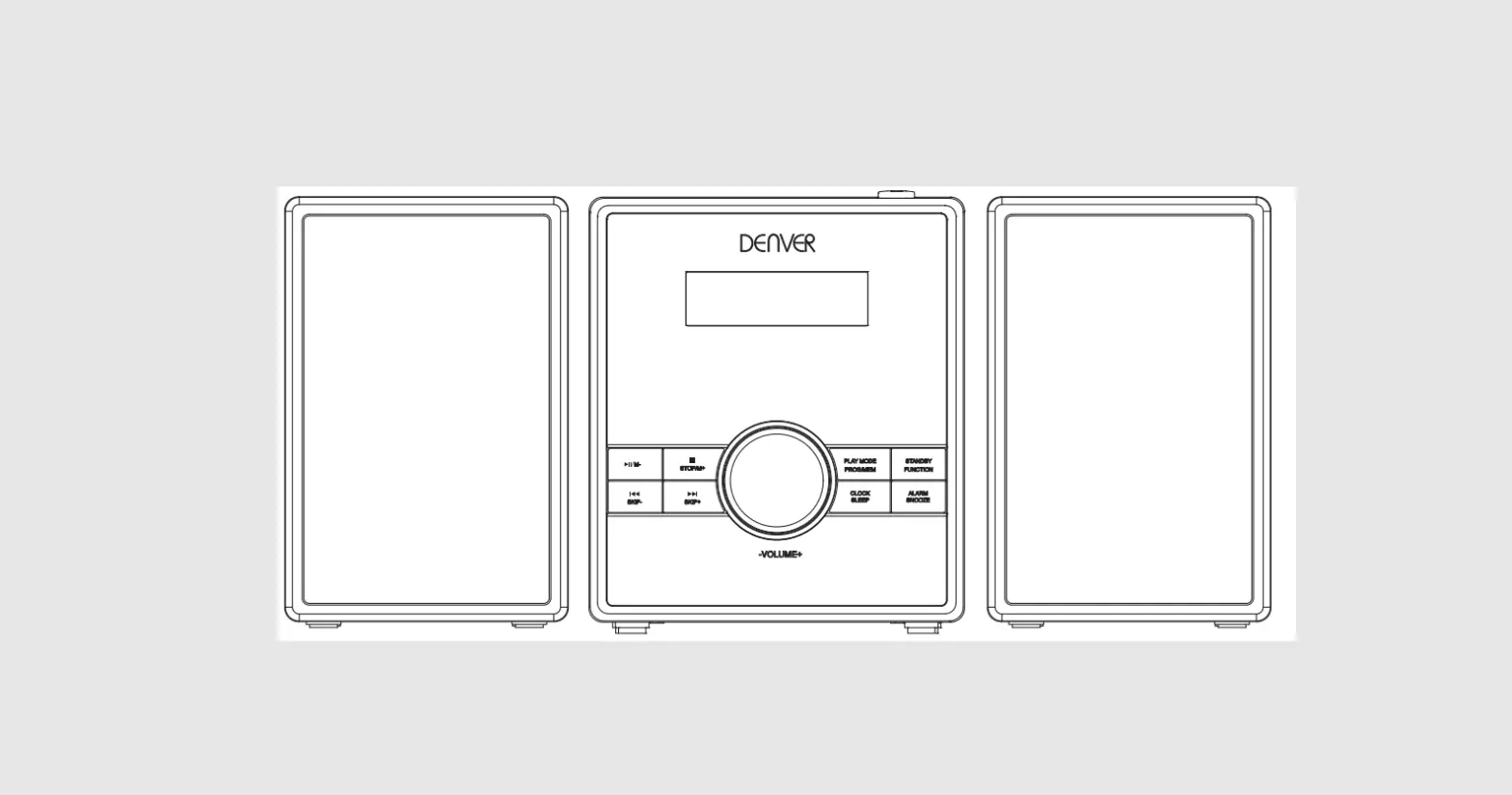 Denver Mca-230mk2 Cd Player With Fm Alarm Clock Pll Radio Instruction Manual
