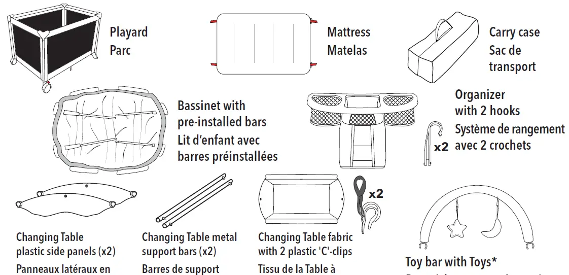 HARMONY 0801006NTL Play and Go All-In-One Portable Playard-1