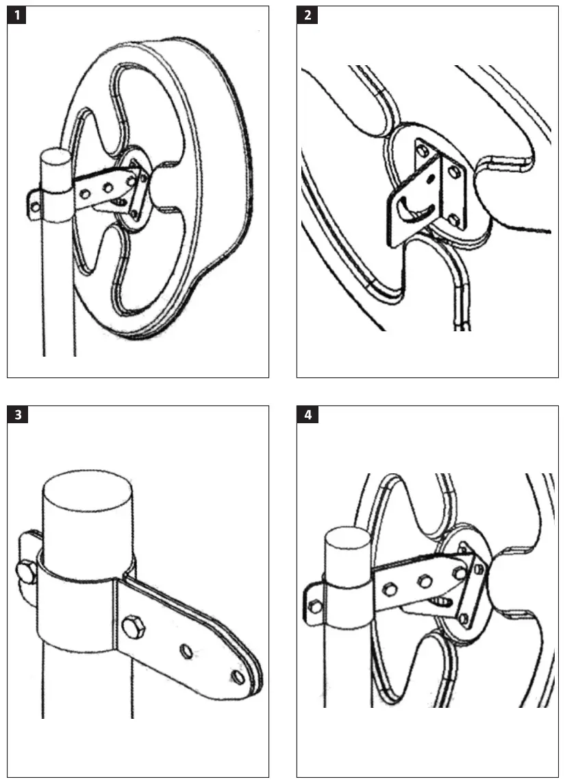 HAMRON 012112 Convex Safety Traffic Mirror - fig