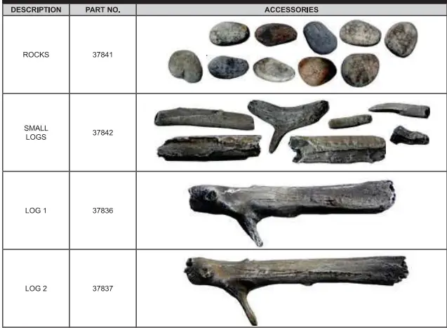 Boulevard LS60SHF-1 Driftwood Ceramic Fiber Log Set-fig2