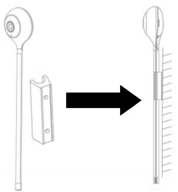 kogan KABABYCAMGB Smarterhome Smart Baby Monitor Camera - camera into the bracket