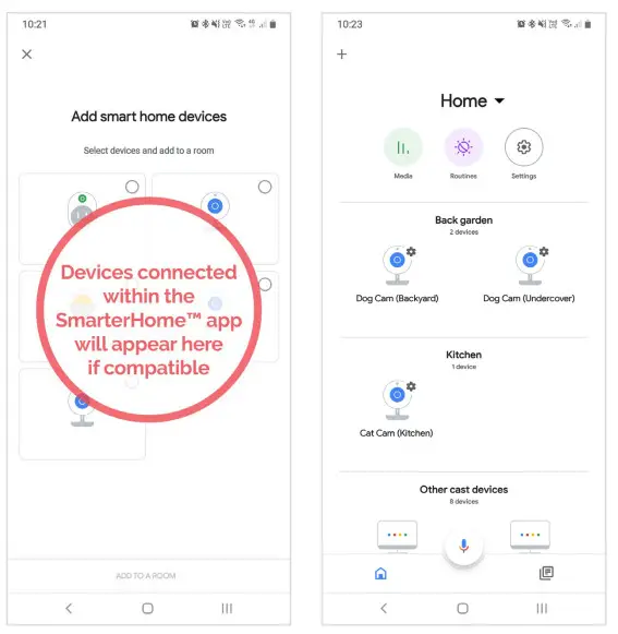 kogan KABABYCAMGB Smarterhome Smart Baby Monitor Camera - devices to view a list