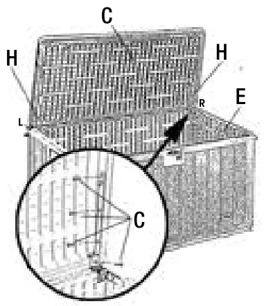 HAMPTON BAY 130 Gallon Deck Box - FIG 8
