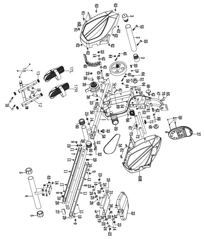 SportPlus SP-MR-1200 Series Rowing Machine fig (2)