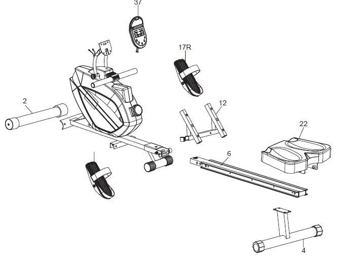 SportPlus SP-MR-1200 Series Rowing Machine fig (3)