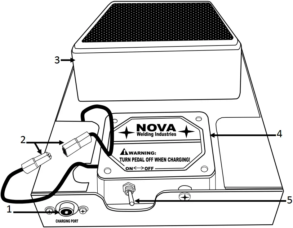 NOVA NVA-FT06 Wireless TIG Foot Pedal C01