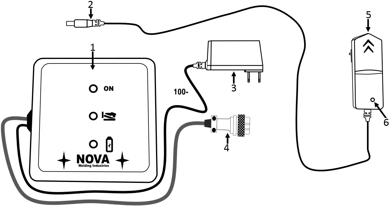 NOVA NVA-FT06 Wireless TIG Foot Pedal C02