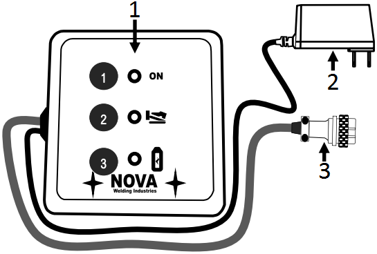 NOVA NVA-FT06 Wireless TIG Foot Pedal C10