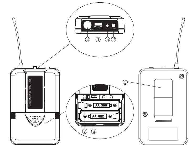 Pyle=PDWM4520-Pyle-4-Channel-Wireless-Microphone-System-Fig-3