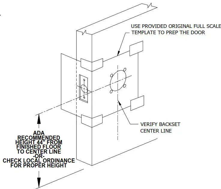 ABH MANUFACTURING INC LR6000Q Ligature Resistant Cylindrical Latches - INSTALLATION INSTRUCTIONS 3