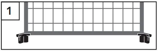 THE PET GAZEBO 23230E Pet Gazebo Instruction Manual - Begin with two Steel Panels
