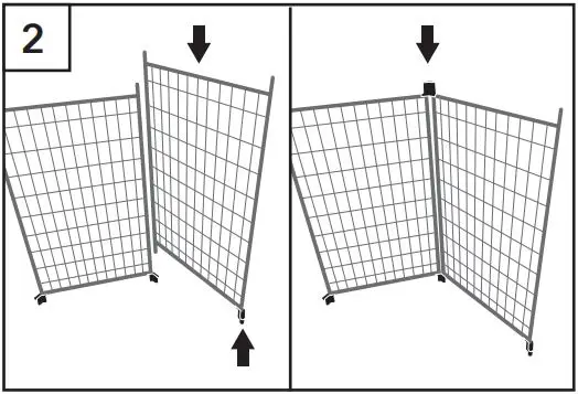 THE PET GAZEBO 23230E Pet Gazebo Instruction Manual - Place a Nylon Panel Connector on to one side of another Side Panel