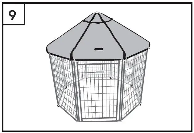 THE PET GAZEBO 23230E Pet Gazebo Instruction Manual - Your Pet Gazebo is now ready to use