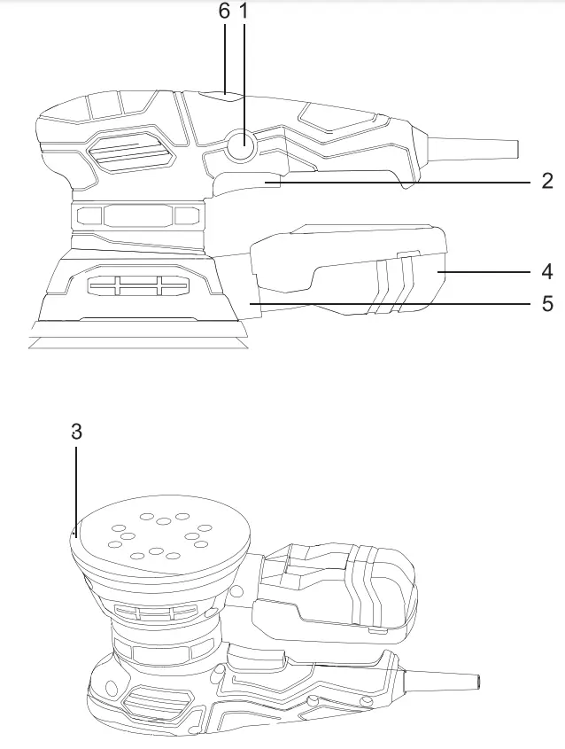 BLAUPUNKT OS5010 Orbit Sander-1