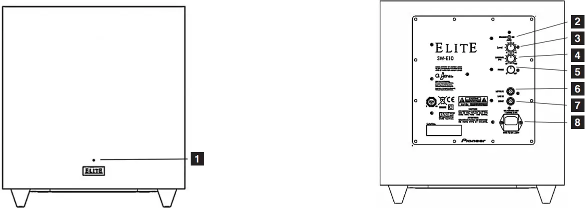 Pioneer Elite SW-E10 Andrew Jones Home Audio Subwoofer-PRODUCT-1