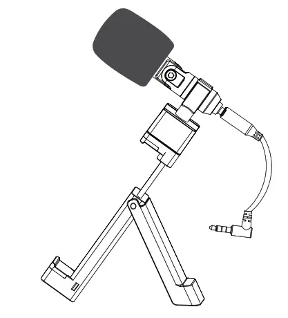 amazon basics B07V59QHD6 Microphone for Smartphones with Clip