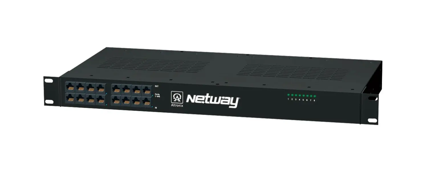 Altronix Netway8v Midspan Poe Injector Installation Guide