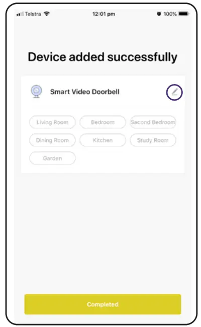 Brilliant 22163 Smart WiFi Video Doorbell-Chime - Device