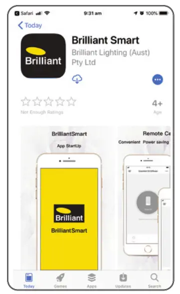 Brilliant 22163 Smart WiFi Video Doorbell-Chime - Download the BrilliantSmart App