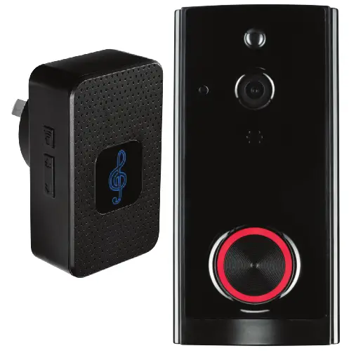 Brilliant 22163 Smart WiFi Video Doorbell-Chime