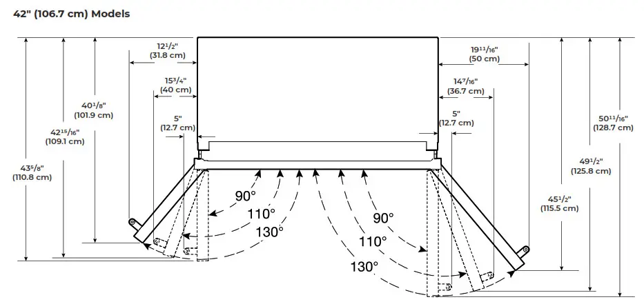 JENNAIR JBSS42E22L 42 Inch Counter Depth Built In Side by Side Refrigerator - Models1