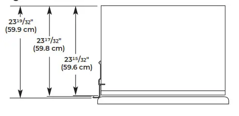 JENNAIR JBSS42E22L 42 Inch Counter Depth Built In Side by Side Refrigerator - board